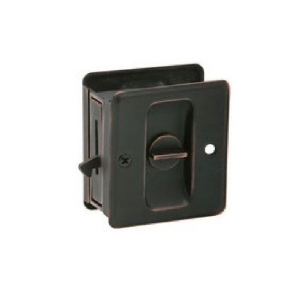 Ives 991 Solid Brass Privacy Sliding Pocket Door Pull Aged Bronze 991B716 1-3/4"